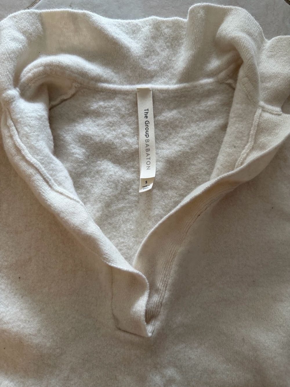 Babaton Cream Pullover Hooded Sweater - Soft Knit - Picture 2 of 2